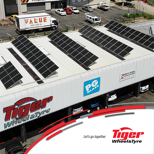 Powering the way. Tiger Wheel & Tyre is going solar.